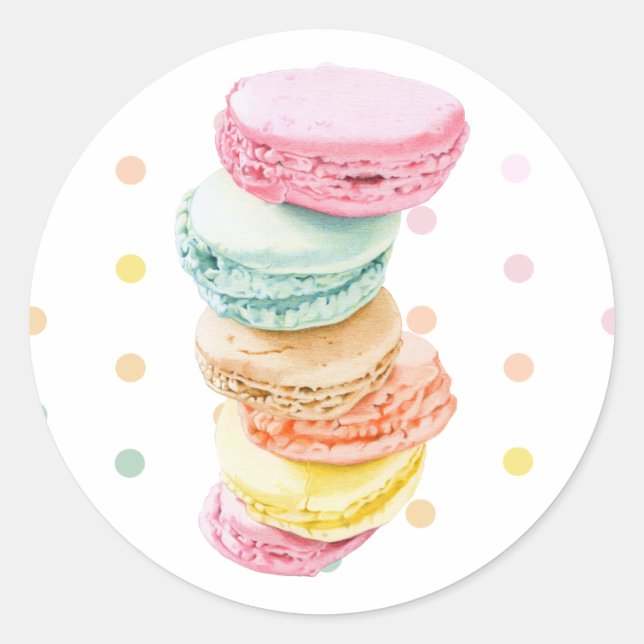 Macarons dots Sticker (Front)