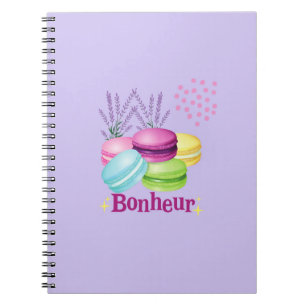 Macarons Happiness Bonheur  Notebook