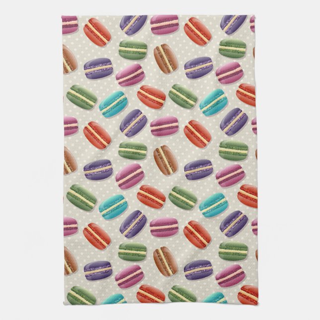macarons kitchen towel (Vertical)