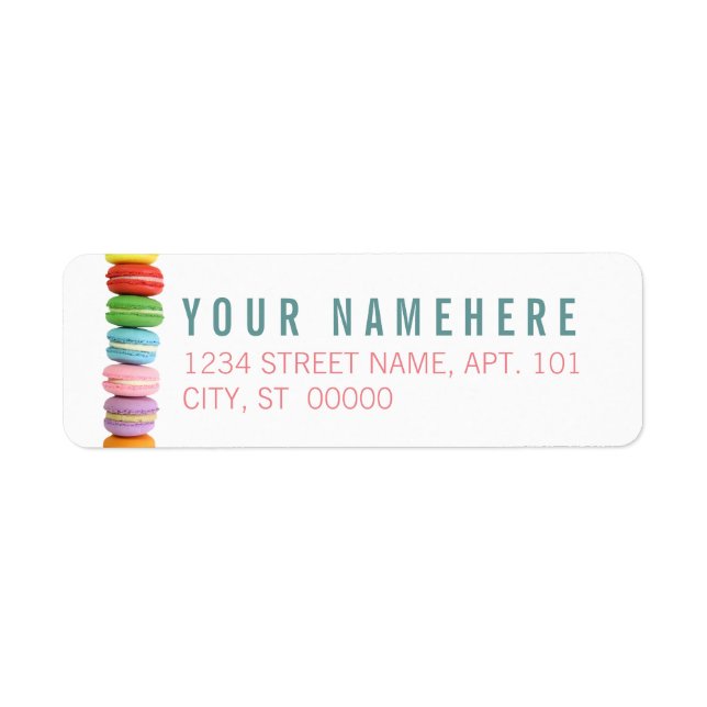 Macarons Return Address Label (Front)