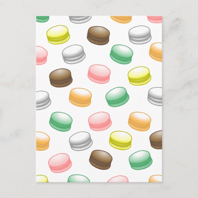 Macarons Sweet 16 Birthday Postcard (Front)