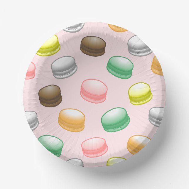 Macarons Sweet 16 Paper Plate (Front)