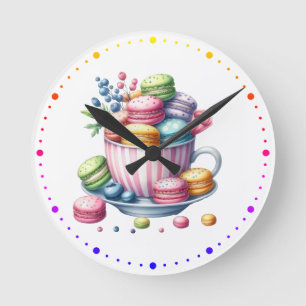 Macarons Wall Clock