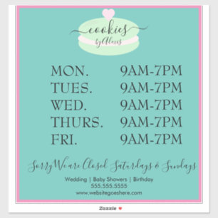 Macaroon Cookies Logo Bakery Business Sign