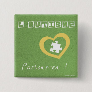 Macaroon Let us speak 15 Cm Square Badge