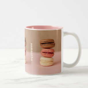 Macaroons custom monogram mugs