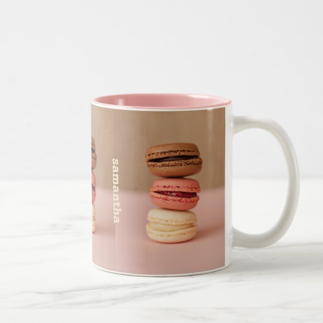 Macaroons custom monogram mugs (Right)