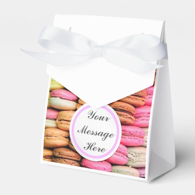 Macaroons Favour Box (Front Side)