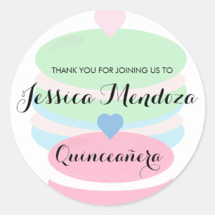 Macaroons Quince Sweet 16 Classic Round Sticker