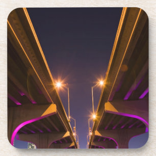 MacArthur Causeway seen from underneath at dusk Coaster