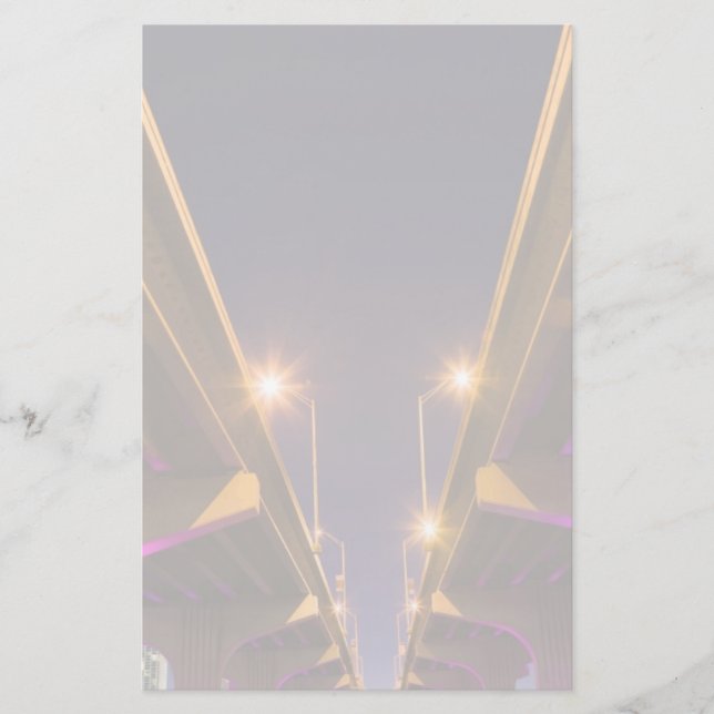 MacArthur Causeway seen from underneath at dusk Stationery (Front)