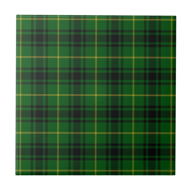 MacArthur Tartan Ceramic Tile (Front)