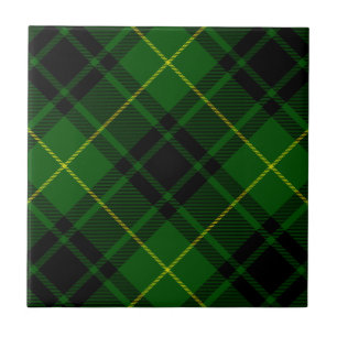 MacArthur tartan green plaid Ceramic Tile