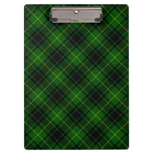 MacArthur tartan green plaid Clipboard
