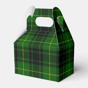 MacArthur tartan green plaid Favour Box