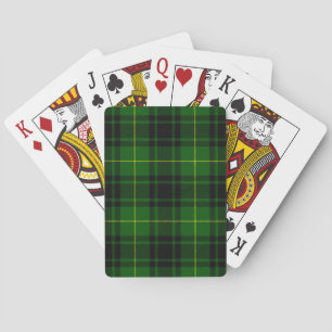 MacArthur tartan green plaid Playing Cards