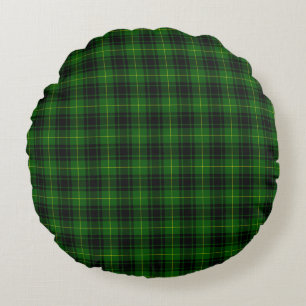 MacArthur tartan green plaid Round Cushion