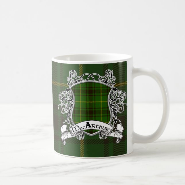 MacArthur Tartan Shield Coffee Mug (Right)
