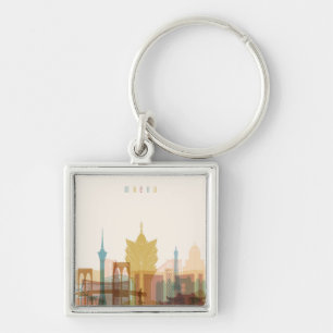 Macau, China   City Skyline Key Ring