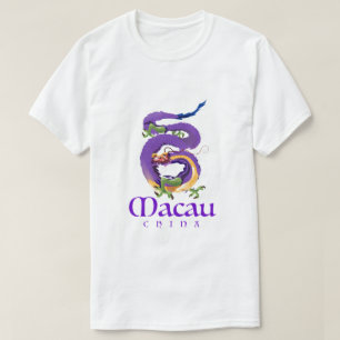 Macau China Dragon travel poster. T-Shirt