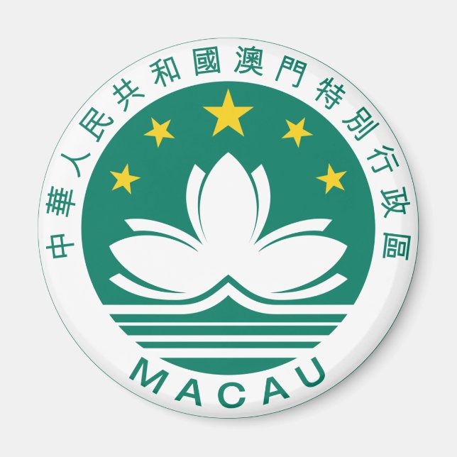Macau Coat Of Arms Magnet (Front)