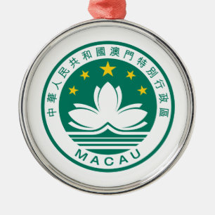 Macau Coat Of Arms Metal Ornament