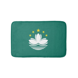 Macau flag bath mat
