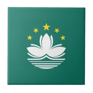 Macau Flag Ceramic Tile