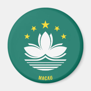 Macau Flag Charming Patriotic Magnet