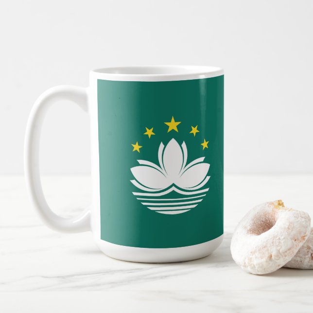Macau flag coffee mug (With Donut)