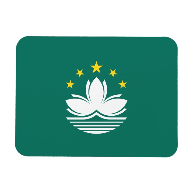 Macau Flag Magnet (Horizontal)