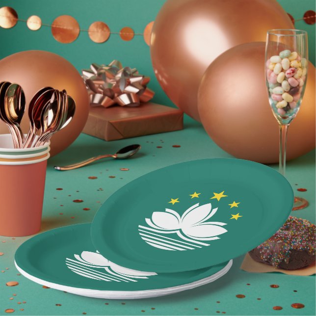 Macau flag paper plate (Multi)
