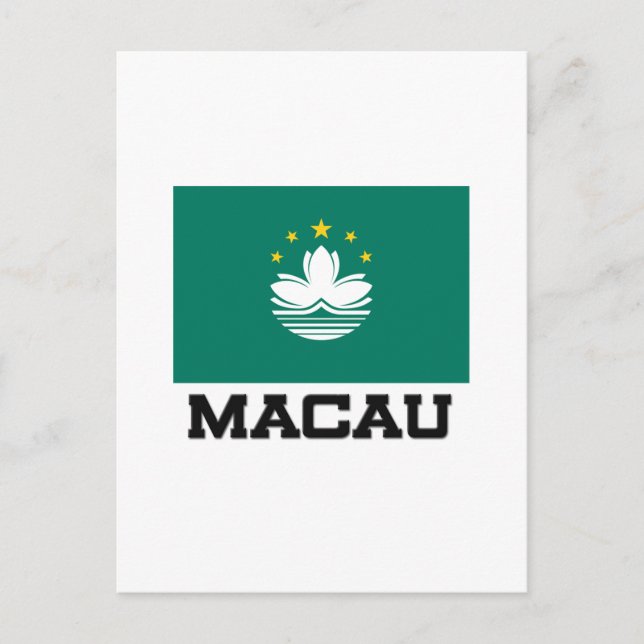 Macau Flag Postcard (Front)