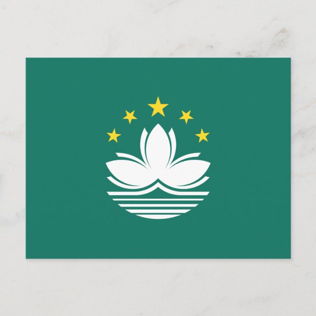 Macau Flag Postcard (Front)
