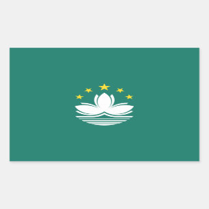 Macau Flag Rectangular Sticker