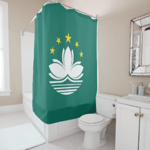 Macau flag shower curtain