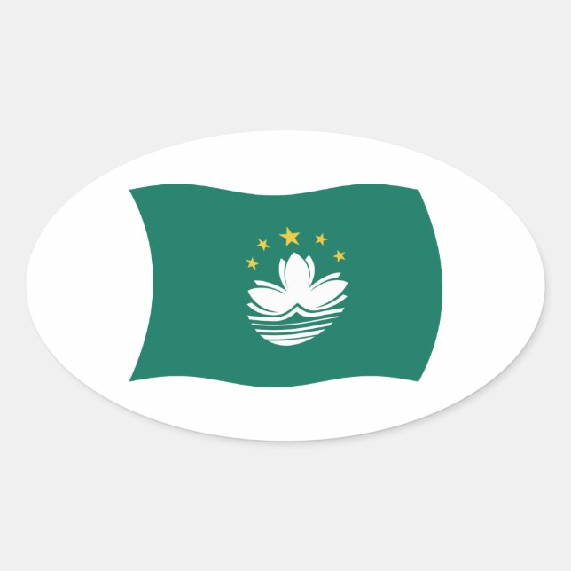 Macau Flag Sticker (Front)