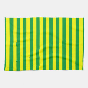 Macau flag stripes country lines symbol green yell tea towel