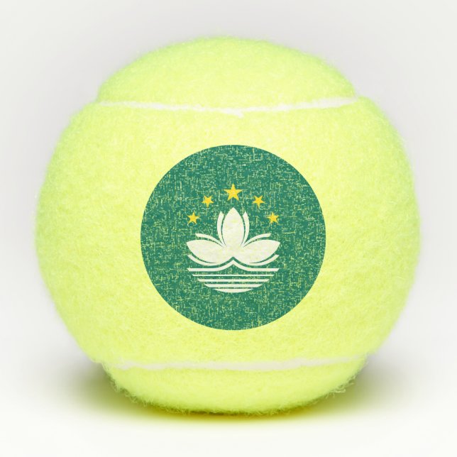 Macau Flag Tennis Balls (Front)