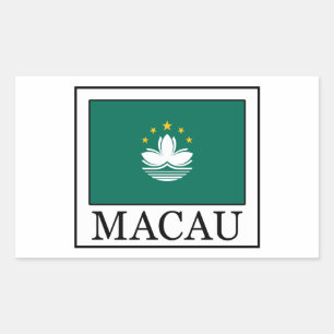 Macau Rectangular Sticker
