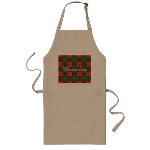 Macaulay clan Plaid Scottish tartan Long Apron