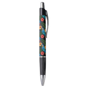 Macaw And Hibiscus Pattern