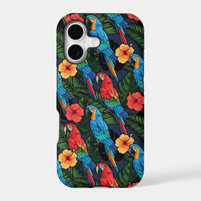 Macaw And Hibiscus Pattern (Back)