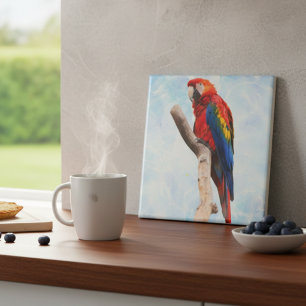 Macaw Beauty Ceramic Tile
