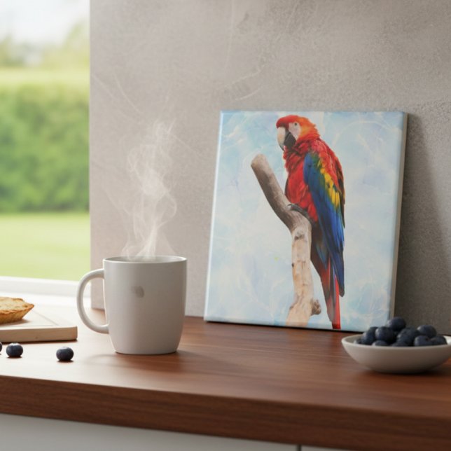 Macaw Beauty Ceramic Tile (Creator Uploaded)