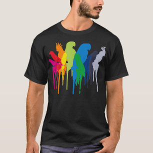 Macaw Cockatiel African Grey Parrot T-Shirt