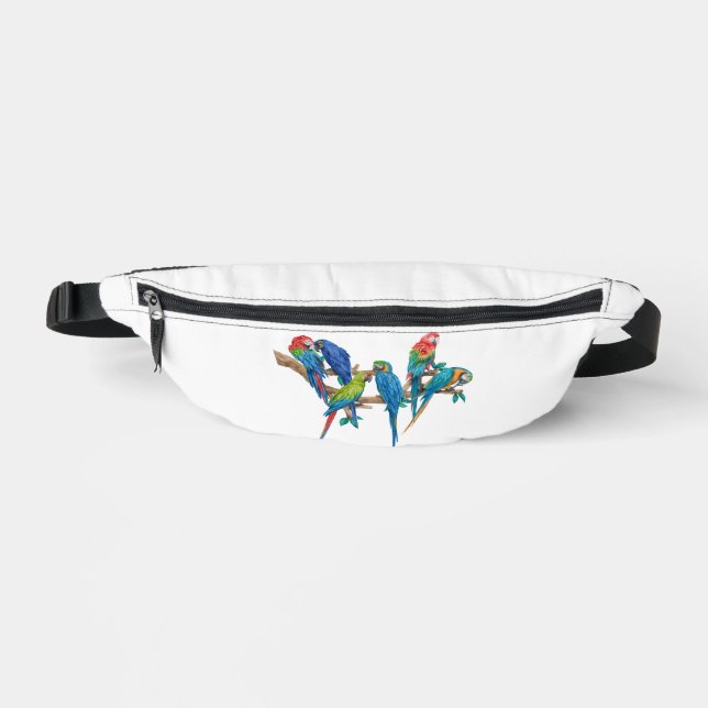 Macaw Colourful Birds Fanny Pack (Front)
