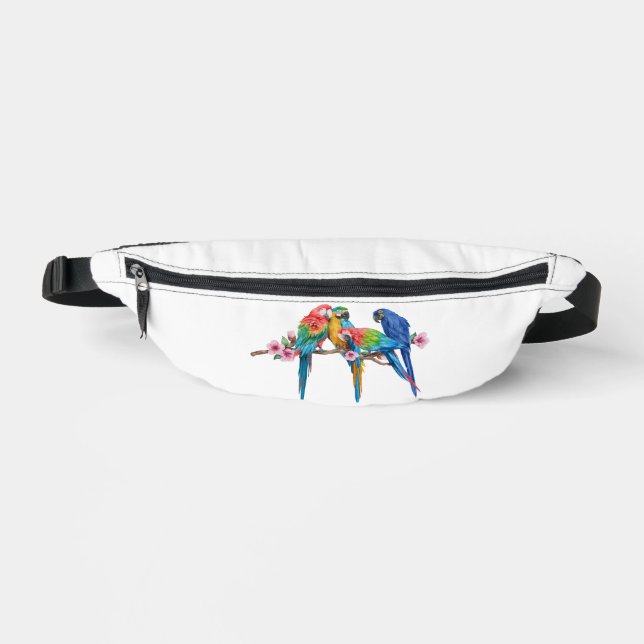Macaw Colourful Birds Fanny Pack (Front)