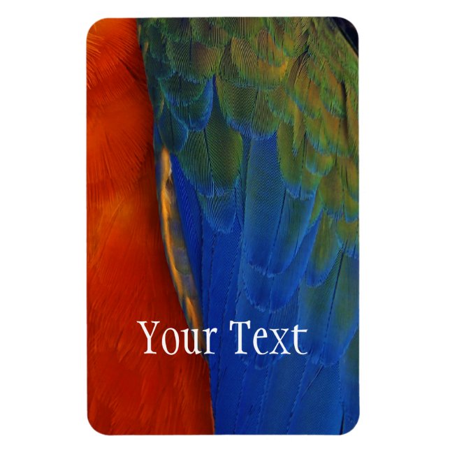 Macaw Feathers Magnet (Vertical)