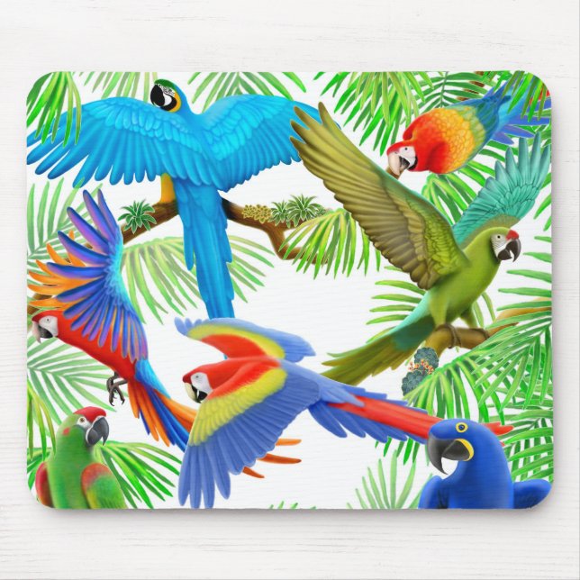 Macaw Jungle Mousepad (Front)
